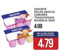 Apoio Mineiro Iogurte polpa nestlé sabores tradicionais bandeja oferta