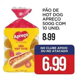 Pão de hot dog apreço