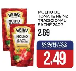 Apoio Mineiro Molho de tomate heinz tradicional sachê oferta