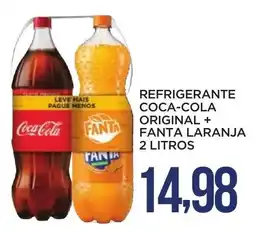 Apoio Mineiro Refrigerante coca-cola original + fanta laranja oferta