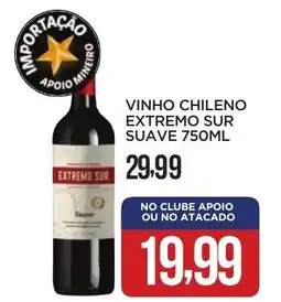 Apoio Mineiro VINHO CHILENO EXTREMO SUR SUAVE oferta