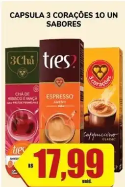 Costa Atacadão Capsula 3 corações oferta
