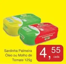 Mineirão Atacarejo Sardinha Palmeira Óleo ou Molho de Tomate oferta