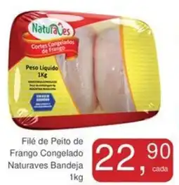 Mineirão Atacarejo Filé de Peito de Frango Congelado Naturaves Bandeja oferta