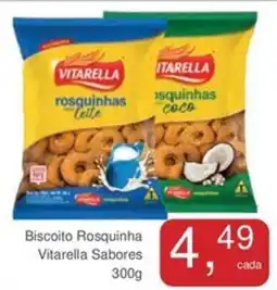 Mineirão Atacarejo Biscoito Rosquinha Vitarella Sabores oferta