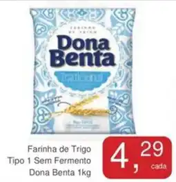 Mineirão Atacarejo Farinha de Trigo Tipo 1 Sem Fermento Dona Benta oferta