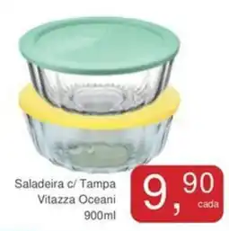 Mineirão Atacarejo Saladeira c/ Tampa Vitazza Oceani oferta
