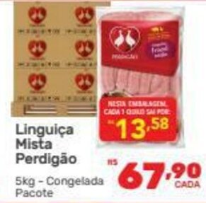 Supermercados Condor Linguica Mista Perdigao 5kg oferta