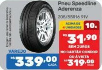 Supermercados Condor Pneu Speedline Aderenza oferta