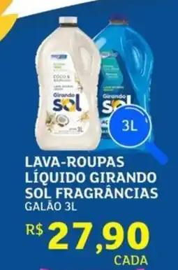 Assaí Atacadista Lava-roupas líquido girando sol fragrâncias galão oferta