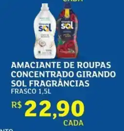 Assaí Atacadista Amaciante de roupas concentrado girando sol fragrâncias frasco oferta