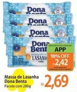 Atacadão Massa de Lasanha Dona Benta Pacote oferta