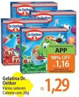 Atacadão Gelatina Dr. Oetker Vários sabores Caixeta oferta