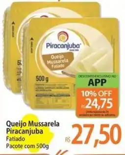 Atacadão Queijo Mussarela Piracanjuba Fatiado Pacote oferta