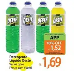 Atacadão Detergente Líquido Oeste Vários tipos Frasco oferta