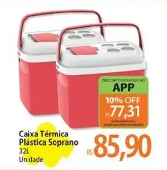 Atacadão Caixa Térmica Plástica Soprano oferta