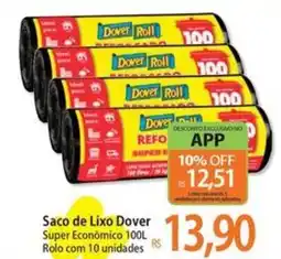 Atacadão Saco de Lixo Dover oferta