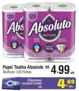 Fort Atacadista Papel Toalha Absoluto Multiuso 120 Folhas oferta