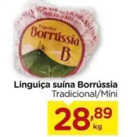 Carrefour Linguiça suína Borrússia oferta