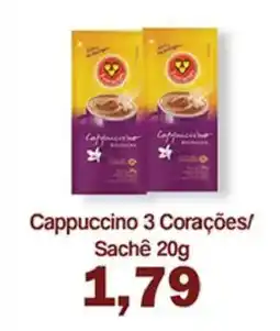 Supermercados Tauste Cappuccino 3 Corações/ Sachê oferta
