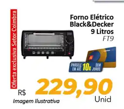 Hiper Moreira Forno Elétrico Black&Decker FT9 oferta