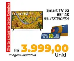 Hiper Moreira Smart TV LG 65" 4K 65UT8050PSA oferta