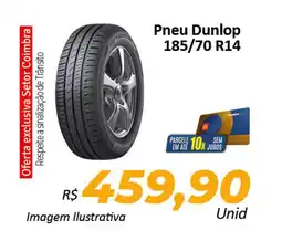 Hiper Moreira Pneu Dunlop 185/70 R14 oferta