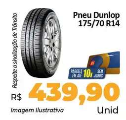 Hiper Moreira Pneu Dunlop 175/70 R14 oferta