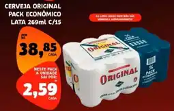 Trimais Supermercado Cerveja original pack econômico lata oferta