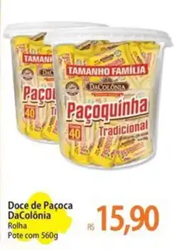Atacadão Doce de Paçoca DaColônia Rolha Pote oferta