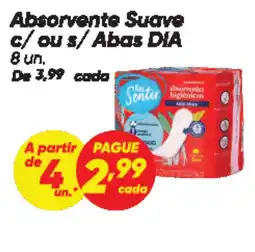 Dia Absorvente Suave c/ou s/ Abas DIA oferta