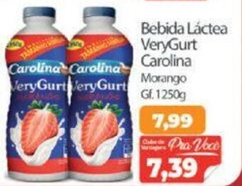 Bebida lactea VeryGurt Carolina 1250g