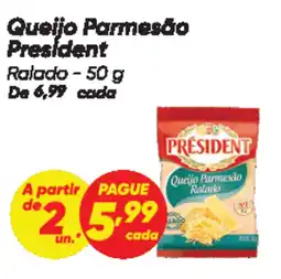 Dia Queijo Parmesão President oferta