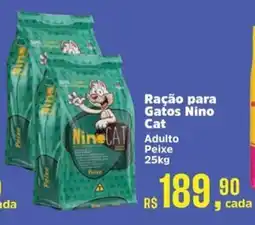 Supermercados Mateus Ração para Gatos Nino Cat oferta