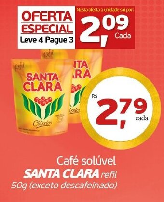 Cometa Supermercados Cafe Soluvel Santa Clara 50g oferta