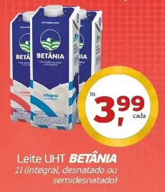 Cometa Supermercados Leite UHT Betania 1L oferta
