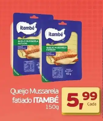 Cometa Supermercados Queijo Mussarela fatiado Itambe 150g oferta
