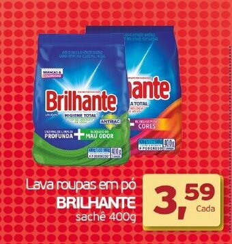 Cometa Supermercados Lava roupas em po Brilhante 400g oferta