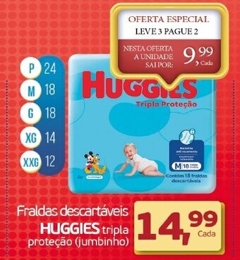 Cometa Supermercados Fraldas descartaveis Huggies oferta
