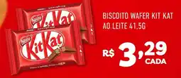 Ricoy Supermercados Biscoito Nestlé wafer kit kat ao leite oferta