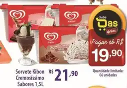 Rede DAS Sorvete Kibon Cremosissimo Sabores oferta