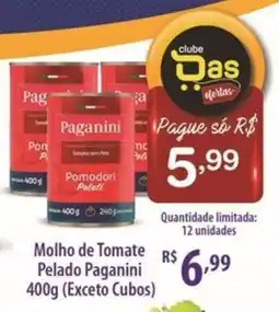 Rede DAS Molho de Tomate Pelado Paganini oferta