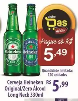 Rede DAS Cerveja Heineken Original/Zero Alcool Long Neck oferta