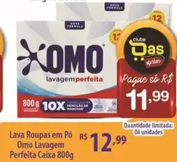 Rede DAS Lava Roupas em Pó Omo Lavagem Perfeita Caixa oferta