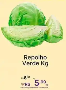 Super Lagoa Repolho Verde oferta