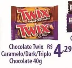 Rede DAS Chocolate Twix Caramelo/Dark/Triplo Chocolate oferta