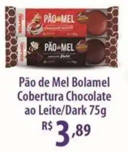 Rede DAS Pão de Mel Bolamel Cobertura Chocolate ao Leite/Dark oferta