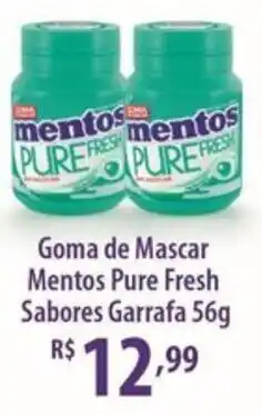 Rede DAS Goma de Mascar Mentos Pure Fresh Sabores Garrafa oferta