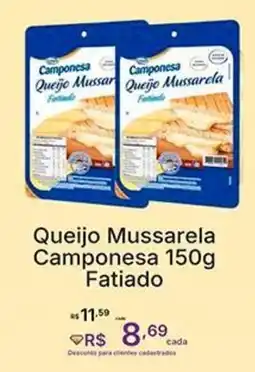 Super Lagoa Queijo Mussarela Camponesa Fatiado oferta