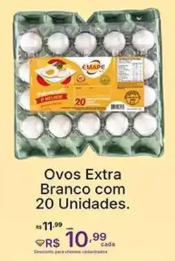 Super Lagoa Ovos Extra Branco oferta